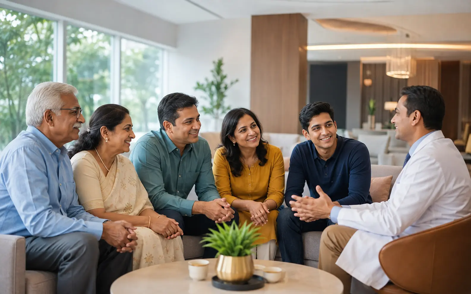 Indian family considering medical insurance protection